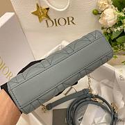 	 Bagsaaa Dior Lady D - Joy Small In Blue Leather - 22x12x6 cm - 5