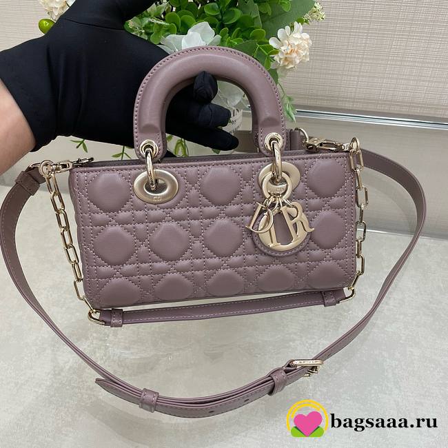 	 Bagsaaa Dior Lady D - Joy Small In Pink Leather - 22x12x6 cm - 1