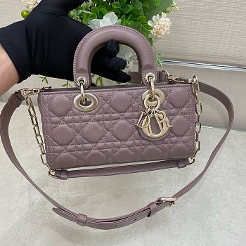 	 Bagsaaa Dior Lady D - Joy Small In Pink Leather - 22x12x6 cm