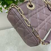 	 Bagsaaa Dior Lady D - Joy Small In Pink Leather - 22x12x6 cm - 4