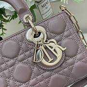 	 Bagsaaa Dior Lady D - Joy Small In Pink Leather - 22x12x6 cm - 3