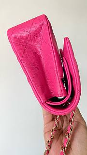 Bagsaaa Chanel Classic Flap Bag In Hot Pink Caviar - 25cm - 4