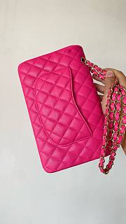 Bagsaaa Chanel Classic Flap Bag In Hot Pink Caviar - 25cm - 2