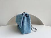 	 Bagsaaa Chanel Classic Flap Bag In Light Blue Denim - 25cm - 5