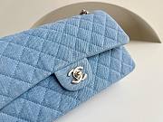 	 Bagsaaa Chanel Classic Flap Bag In Light Blue Denim - 25cm - 2