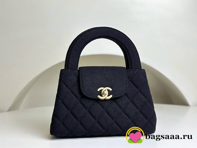 Bagsaaa Chanel 23K Kelly Denim Black Bag - 19x13x7cm - 1