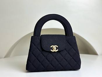 Bagsaaa Chanel 23K Kelly Denim Black Bag - 19x13x7cm