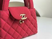 	 Bagsaaa Chanel 23K Kelly Denim Red Bag - 19x13x7cm - 5