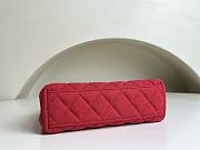 	 Bagsaaa Chanel 23K Kelly Denim Red Bag - 19x13x7cm - 6