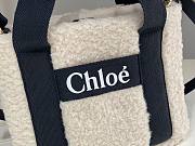 Bagsaaa Chloe Woody Shearling Tote In Black - 25x20x8cm - 3