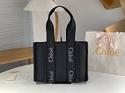 	 Bagsaaa Chloe Medium Woody Tote Bag Nylon Black - 37x26x12cm - 1