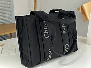 	 Bagsaaa Chloe Medium Woody Tote Bag Nylon Black - 37x26x12cm - 3