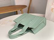 	 Bagsaaa Chloe Medium Woody Tote Bag Calfskin Green - 37x26x12cm - 4