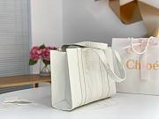	 Bagsaaa Chloe Medium Woody Tote Bag Calfskin White - 37x26x12cm - 6