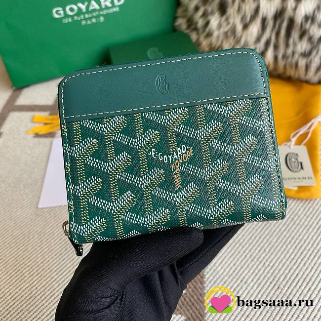 	 Bagsaaa Goyard Matignon Green Wallet  - 1