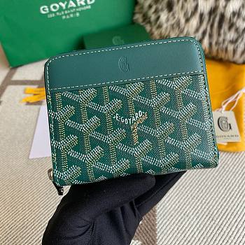 	 Bagsaaa Goyard Matignon Green Wallet 