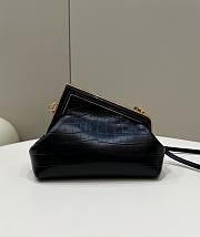 	 Bagsaaa Fendi First Small crocodile leather bag in black - 26x18x9.5cm - 3