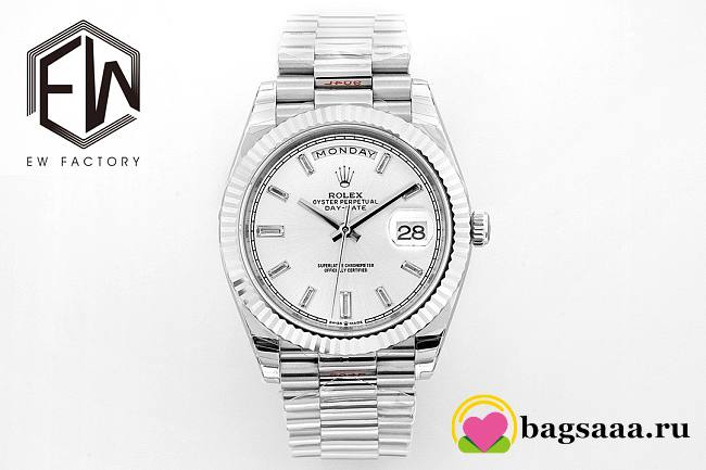 	 Bagsaaa Rolex Day-Date 40 White/18 carat white gold 40mm - 1