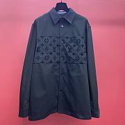 Bagsaaa Louis Vuitton Flocked Casual Cotton Overshirt - 1