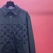 Bagsaaa Louis Vuitton Flocked Casual Cotton Overshirt - 5