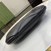 Bagsaaa Gucci GG Marmont Small Shoulder Bag Black - 17x 26x 4cm - 4