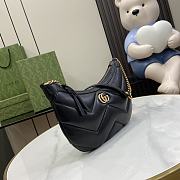Bagsaaa Gucci GG Marmont Small Shoulder Bag Black - 17x 26x 4cm - 6