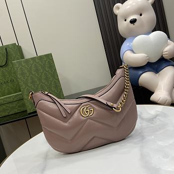 	 Bagsaaa Gucci GG Marmont Small Shoulder Bag Pink - 17x 26x 4cm