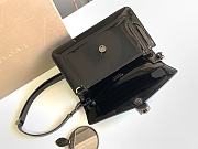 Bagsaaa Bvlgari Serpenti Forever East-West small shoulder bag in black Shiny Brushed calf leather - 6