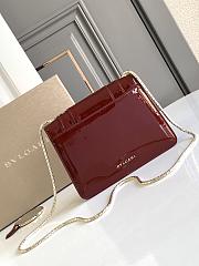 	 Bagsaaa Bvlgari Serpenti Forever bag in red with patent leather - 20*14*4.5cm - 2