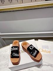 	 Chloe logo-strap wedge espadrilles black - 6