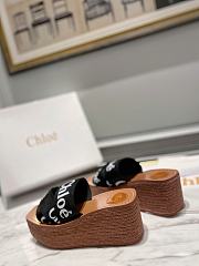 	 Chloe logo-strap wedge espadrilles black - 2