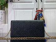 Bagsaaa Louis Vuitton Wallet On Chain Lily Black - 20.5× 10× 3.5cm - 2