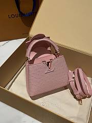 	 Bagsaaa Louis Vuitton Capucines Ostrich Leather Pink - 5