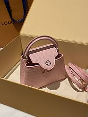 	 Bagsaaa Louis Vuitton Capucines Ostrich Leather Pink - 2