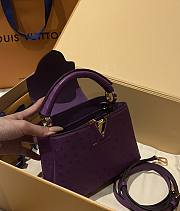 	 Bagsaaa Louis Vuitton Capucines Ostrich Leather Purple - 6