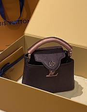 Bagsaaa Louis Vuitton Capucines Ostrich Leather Purple & Pink - 6