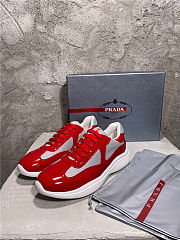 	 Bagsaaa Prada America's Cup sneakers Red/Silver - 1
