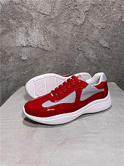 	 Bagsaaa Prada America's Cup sneakers Red/Silver - 5