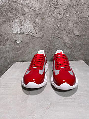 	 Bagsaaa Prada America's Cup sneakers Red/Silver - 4