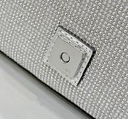 	 Bagsaaa Fendi Baguette Silver Crystal Bag -  20*5*13cm - 6