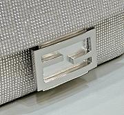 	 Bagsaaa Fendi Baguette Silver Crystal Bag -  20*5*13cm - 4