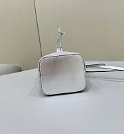 	 Bagsaaa Fendi Bucket Silver Crystal Bag - 12*10*18cm - 5