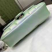 	 Bagsaaa Gucci GG Marmont Shoulder Bag In Green Iridescent - 15*26*7cm - 2