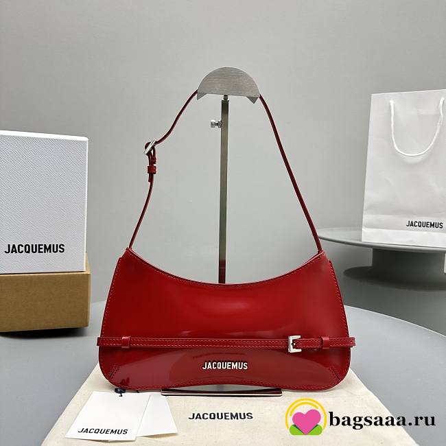 Bagsaaa Jacquemus Le Bisou Ceinture Red Bag - 27*11*3cm - 1