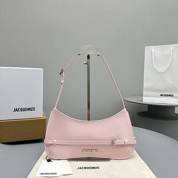 	 Bagsaaa Jacquemus Le Bisou Ceinture Pink Bag - 27*11*3cm