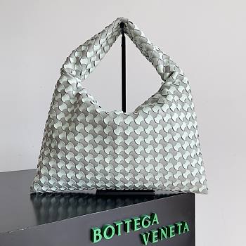 Bagsaaa Bottega Veneta Small Hop Green & Mint In Leather - 41x20.5x7.5cm