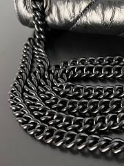 Bagsaaa Balenciaga Crush Small Chain Bag In All BLack - 25.5*10*15.5cm - 3