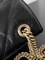 	 Bagsaaa Balenciaga Crush Small Chain Bag In BLack - 25.5*10*15.5cm - 4