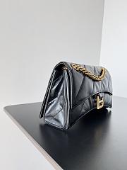 	 Bagsaaa Balenciaga Crush Small Chain Bag In BLack - 25.5*10*15.5cm - 2