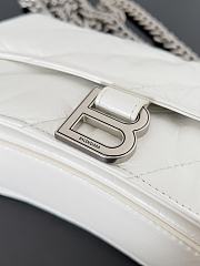 	 Bagsaaa Balenciaga Crush Small Chain Bag In White - 25.5*10*15.5cm - 6